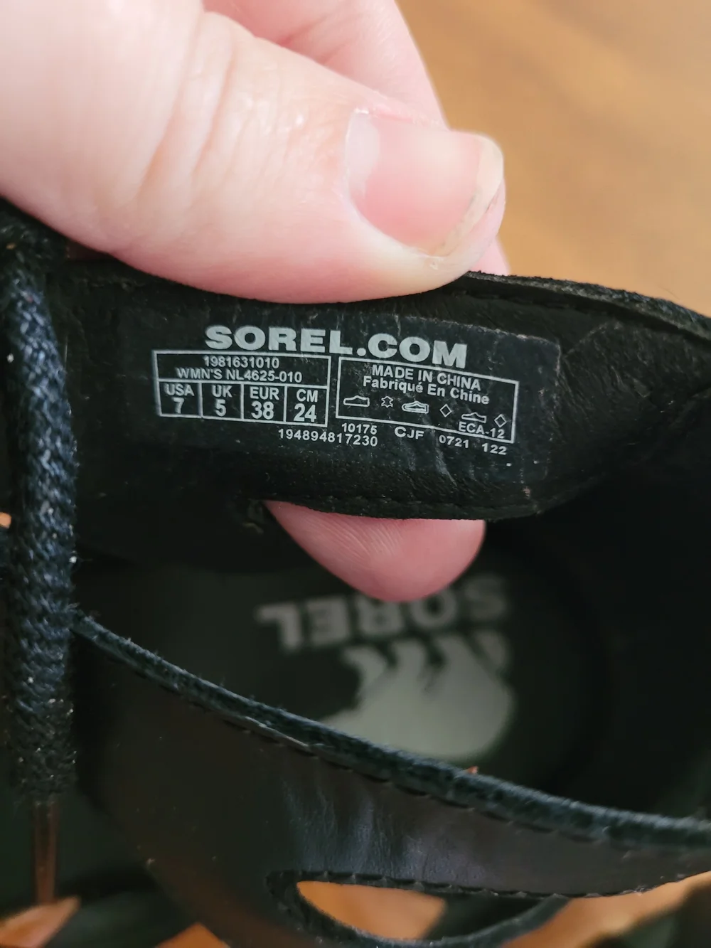 Black Lace-Up Cork Wedge Sandals - Women Sorel 7 Cameron Strappy Leather EUC